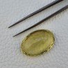 Quarzo Limone Naturale Taglio Ovale Sfaccettato a Mano Gemma Sciolta 32x22x13mm 59,20 Carati 1pz
