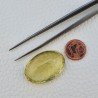 Quarzo Limone Naturale Taglio Ovale Sfaccettato a Mano Gemma Sciolta 32x22x13mm 59,20 Carati 1pz