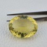 Quarzo Limone Naturale Taglio Ovale Sfaccettato a Mano Gemma Sciolta 30x24x12mm 54,70 Carati 1pz
