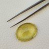 Quarzo Limone Naturale Taglio Ovale Sfaccettato a Mano Gemma Sciolta 30x24x12mm 54,70 Carati 1pz