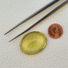 Quarzo Limone Naturale Taglio Ovale Sfaccettato a Mano Gemma Sciolta 30x24x12mm 54,70 Carati 1pz