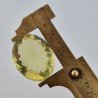 Quarzo Limone Naturale Taglio Ovale Sfaccettato a Mano Gemma Sciolta 30x24x12mm 54,70 Carati 1pz