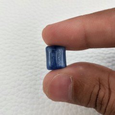 Cianite Naturale Forma Rettangolare Piatto Cabochon Liscio Fatto a Mano 10X12mm 7,80 Carati 1pz