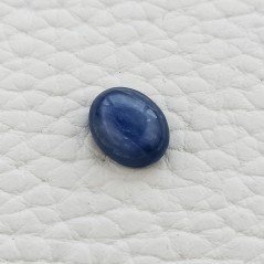 Cianite Naturale Forma Ovale Piatto Cabochon Liscio Fatto a Mano  8X10mm 2,90 Carati 1pz
