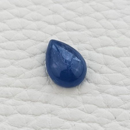 Cianite Naturale Forma Goccia Piatto Cabochon Liscio Fatto a Mano 08X12mm 3,30 Carati 1pz