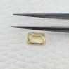 Acquamarina Gialla Naturale Taglio Smeraldo Ottagono Sfaccettata Fatto a Mano Gemma Sciolta 6x8mm AA 1,30 Carati 1pz