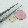 Acquamarina Gialla Naturale Taglio Smeraldo Ottagono Sfaccettata Fatto a Mano Gemma Sciolta 6x8mm AA 1,30 Carati 1pz