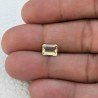Acquamarina Gialla Naturale Taglio Smeraldo Ottagono Sfaccettata Fatto a Mano Gemma Sciolta 6x8mm AA 1,30 Carati 1pz