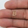 Acquamarina Gialla Naturale Taglio Smeraldo Ottagono Sfaccettata Fatto a Mano Gemma Sciolta 6x8mm AA 1,30 Carati 1pz
