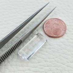 Gemma Sciolta di Kunzite Naturale, Taglio Smeraldo Ottagono Sfaccettato a Mano, 9x21 mm, 10,60 ct Gemma Sciolta di Kunzite Naturale, Taglio Smeraldo Ottagono Sfaccettato a Mano, 9x21 mm, 10,60 ct