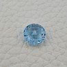 Topazio Azzurro Blu Svizzero Taglio Rondelle Forate Piatto Briollette Sfacettata Fatto a Mano 10X10X5mm 4,05 Carati 1pz