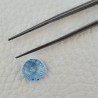 Topazio Azzurro Blu Svizzero Taglio Rondelle Forate Piatto Briollette Sfacettata Fatto a Mano 10X10X5mm 4,05 Carati 1pz