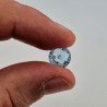 Topazio Azzurro Blu Svizzero Taglio Rondelle Forate Piatto Briollette Sfacettata Fatto a Mano 10X10X5mm 4,05 Carati 1pz