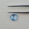 Topazio Azzurro Blu Svizzero Taglio Trillione Piatto Briollette Sfacettata Fatto a Mano 9X9X4mm 2,90 Carati 1pz