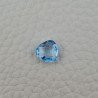 Topazio Azzurro Blu Svizzero Taglio Trillione Piatto Briollette Sfacettata Fatto a Mano 9X9X4mm 2,90 Carati 1pz