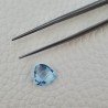 Topazio Azzurro Blu Svizzero Taglio Trillione Piatto Briollette Sfacettata Fatto a Mano 9X9X4mm 2,90 Carati 1pz