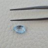 Topazio Azzurro Blu Svizzero Taglio Goccia Piatto Briollette Sfacettata Fatto a Mano 6x9mm 1pz