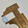 Topazio Azzurro Blu Svizzero Taglio Goccia Piatto Briollette Sfacettata Fatto a Mano 7x10mm 1pz