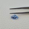 Topazio Azzurro Blu Svizzero Taglio Triangolo Fantasia Sfacettata Fatto a Mano 12X8X5mm 3,05 Carati 1pz