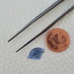 Topazio Azzurro Blu Svizzero Taglio Triangolo Fantasia Sfacettata Fatto a Mano 12X8X5mm 3,05 Carati 1pz