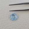 Topazio Azzurro Blu Svizzero Taglio Rondelle Forate Piatto Briollette Sfacettata Fatto a Mano 10X10X4mm 3,65 Carati 1pz