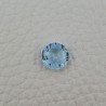 Topazio Azzurro Blu Svizzero Taglio Rondelle Forate Piatto Briollette Sfacettata Fatto a Mano 10X10X4mm 3,65 Carati 1pz