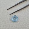 Topazio Azzurro Blu Svizzero Taglio Rondelle Forate Piatto Briollette Sfacettata Fatto a Mano 10X10X4mm 3,65 Carati 1pz