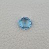 Topazio Azzurro Blu Svizzero Taglio Cuscino Piatto Briollette Sfacettata Fatto a Mano 14X14X7mm 11,95 Carati 1pz
