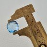Topazio Azzurro Blu Svizzero Taglio Cuscino Piatto Briollette Sfacettata Fatto a Mano 14X14X7mm 11,95 Carati 1pz