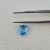Topazio Azzurro Blu Svizzero Taglio Trillione Piatto Briollette Sfacettata Fatto a Mano 9X9X5mm 3,95 Carati 1pz