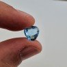 Topazio Azzurro Blu Svizzero Taglio Trillione Piatto Briollette Sfacettata Fatto a Mano 9X9X5mm 3,95 Carati 1pz