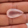 Quarzo Rosa Naturale Taglio Goccia Sfaccettato a Mano Gemma Sciolta 25X14X9mm 18,80 Carati 1pz