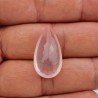 Quarzo Rosa Naturale Taglio Goccia Sfaccettato a Mano Gemma Sciolta 25X14X9mm 18,80 Carati 1pz