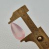 Quarzo Rosa Naturale Taglio Goccia Sfaccettato a Mano Gemma Sciolta 25X14X9mm 18,80 Carati 1pz