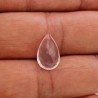 Quarzo Rosa Naturale Taglio Goccia Sfaccettato a Mano Gemma Sciolta 14X9X7mm 4,85 Carati 1pz