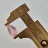 Quarzo Rosa Naturale Taglio Goccia Sfaccettato a Mano Gemma Sciolta 14X9X7mm 4,85 Carati 1pz
