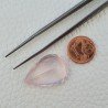 Quarzo Rosa Naturale Taglio Goccia Sfaccettato a Mano Gemma Sciolta 26X18X10mm 25,80 Carati 1pz