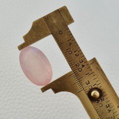 Quarzo Rosa Naturale Taglio Ovale Sfaccettato a Mano Gemma Sciolta 21X13X8mm 16,15 Carati 1pz