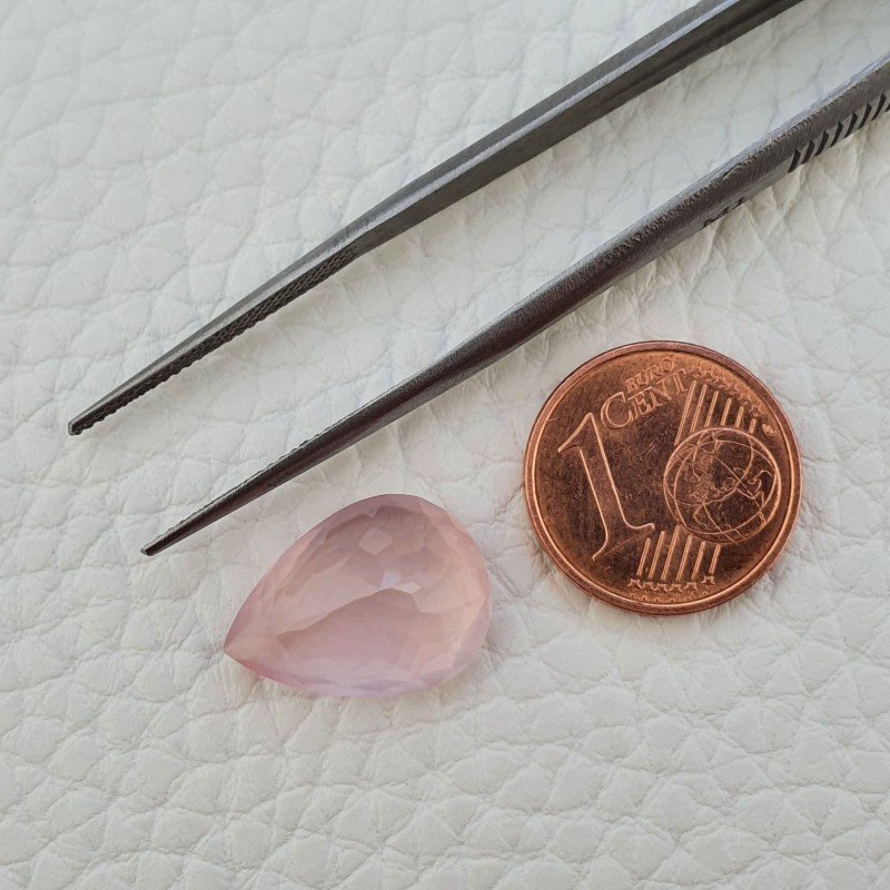 Quarzo Rosa Naturale Taglio Goccia Sfaccettato a Mano Gemma Sciolta 16X11X7mm 7,55 Carati 1pz Quarzo Rosa Naturale Taglio Goccia Sfaccettato a Mano Gemma Sciolta 16X11X7mm 7,55 Carati 1pz