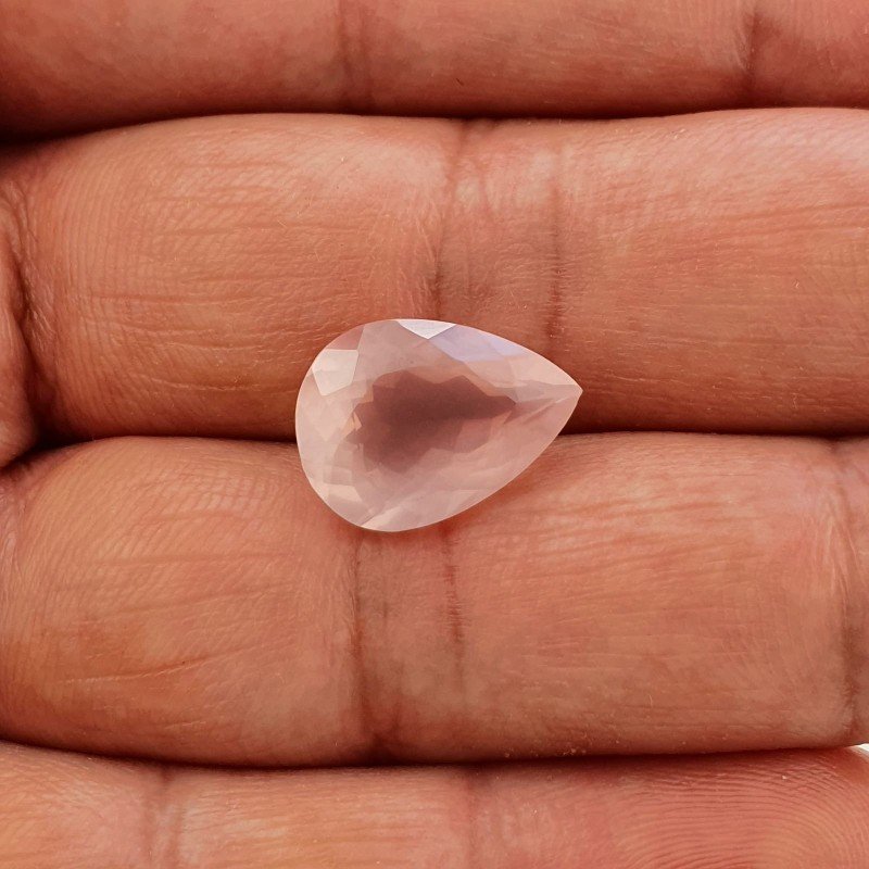 Quarzo Rosa Naturale Taglio Goccia Sfaccettato a Mano Gemma Sciolta 16X11X7mm 7,55 Carati 1pz Quarzo Rosa Naturale Taglio Goccia Sfaccettato a Mano Gemma Sciolta 16X11X7mm 7,55 Carati 1pz