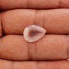 Quarzo Rosa Naturale Taglio Goccia Sfaccettato a Mano Gemma Sciolta 16X11X7mm 7,55 Carati 1pz