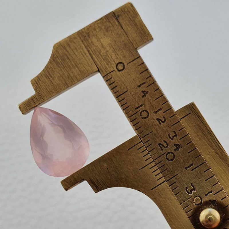 Quarzo Rosa Naturale Taglio Goccia Sfaccettato a Mano Gemma Sciolta 16X11X7mm 7,55 Carati 1pz Quarzo Rosa Naturale Taglio Goccia Sfaccettato a Mano Gemma Sciolta 16X11X7mm 7,55 Carati 1pz