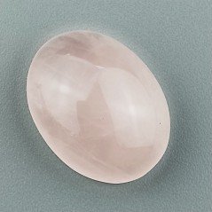 Quarzo Rosa Naturale Forma Ovale Piatto Cabochon Liscio Fatto a Mano 20X15X8mm 17,75 Carati 1pz