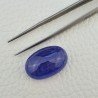 Tanzanite Naturale Forma Ovale Piatto Cabochon Liscio Fatto a Mano 16X24X10mm 35,90 Carati 1pz