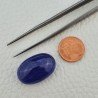 Tanzanite Naturale Forma Ovale Piatto Cabochon Liscio Fatto a Mano 16X24X10mm 35,90 Carati 1pz