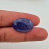 Tanzanite Naturale Forma Ovale Piatto Cabochon Liscio Fatto a Mano 16X24X10mm 35,90 Carati 1pz