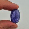 Tanzanite Naturale Forma Ovale Piatto Cabochon Liscio Fatto a Mano 16X24X10mm 35,90 Carati 1pz