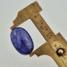 Tanzanite Naturale Forma Ovale Piatto Cabochon Liscio Fatto a Mano 16X24X10mm 35,90 Carati 1pz