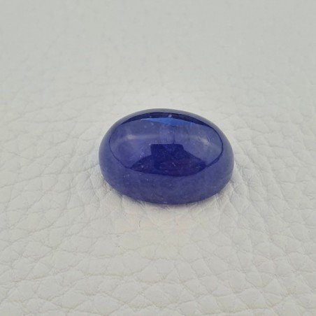 Tanzanite Naturale Forma Ovale Piatto Cabochon Liscio Fatto a Mano 22X15X12mm 39,55 Carati 1pz