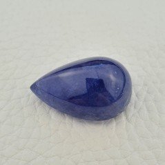 Tanzanite Naturale Forma Goccia Piatto Cabochon Liscio Fatto a Mano 27X18X14mm 52,85 Carati 1pz